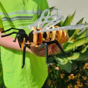 Bee Model Honeybee 3D Puzzle Honey Bees Classroom Science STEM Craft Insect Bugs